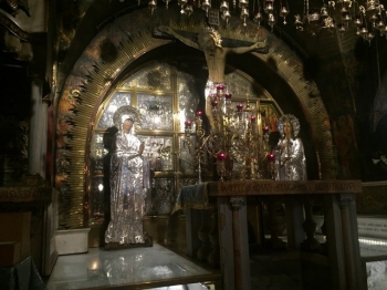 Gólgota en la Basilica del Santo Sepulcro