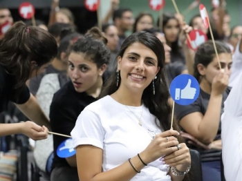 Young people in the Holy Land