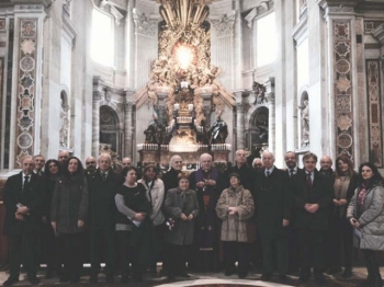 Il passaggio della Porta Santa insieme al Cardinale O'Brien