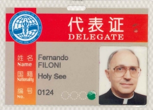 Filoni_Tessera delegato_Cina_Tagliata